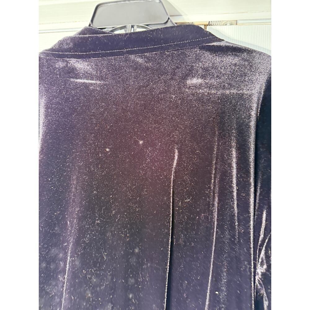 Impressions Black Velvet Women's Large‎ Button Up Shirt - Picture 2 of 7